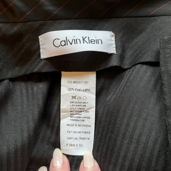 Men's Calvin Klein Suit 38R 100% Wool - Picture 7 of 8
